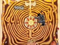 il labirinto con minotauro nel sole dominante